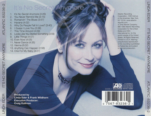 Linda Eder : It's No Secret Anymore (CD, Album)