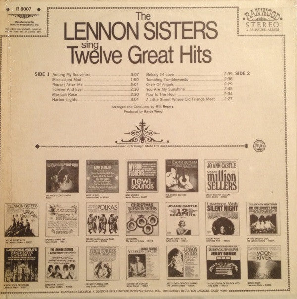 The Lennon Sisters : Twelve Great Hits (LP, RE)