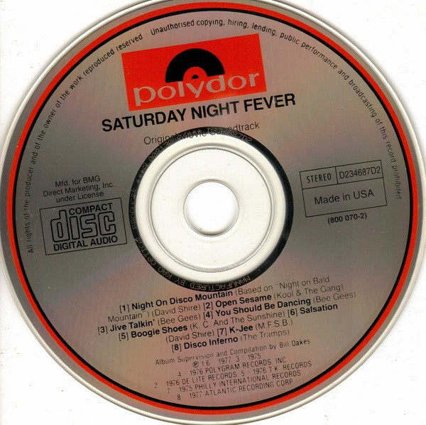 Various : Saturday Night Fever (The Original Movie Sound Track) (2xCD, Album, Comp, Club, RE)