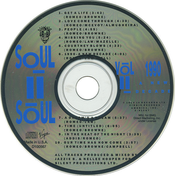 Soul II Soul : Vol II - 1990 - A New Decade (CD, Album, Club)