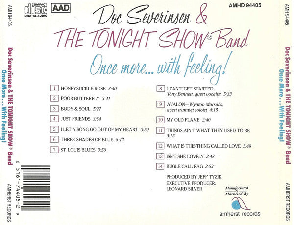 Doc Severinsen & The Tonight Show Band : Once More... With Feeling! (CD, Album)