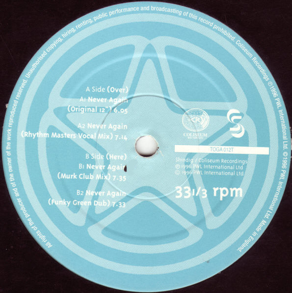 Happy Clappers : Never Again (12")