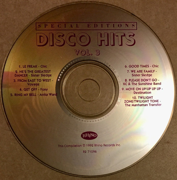 Various : Disco Hits Vol. 3 (CD, Comp)