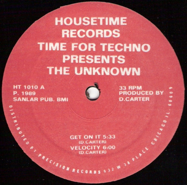 Time For Techno Presents The Unknown : Get On It (12")