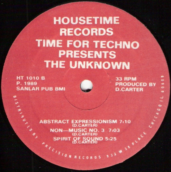 Time For Techno Presents The Unknown : Get On It (12")