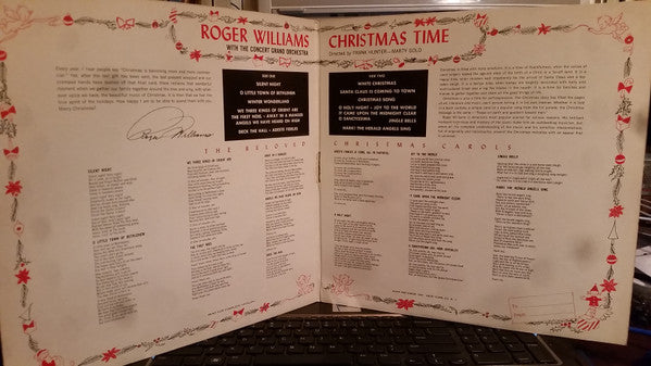 Roger Williams (2) With The Concert Grand Orchestra : Christmas Time (LP, Album, Mono, Gat)