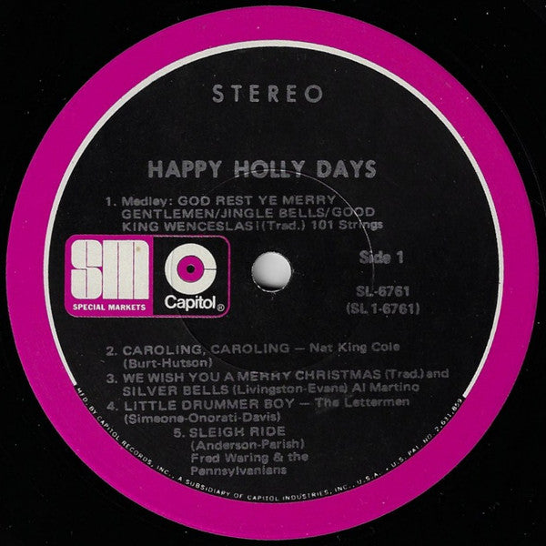 Various : Happy Holly Days Album 3 (LP, Comp)