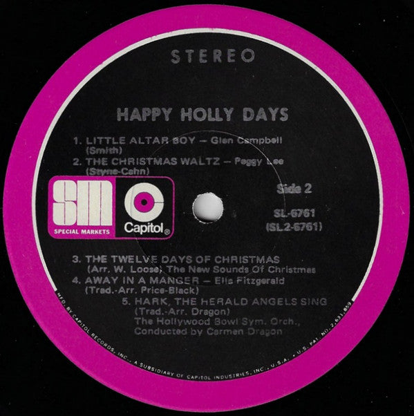 Various : Happy Holly Days Album 3 (LP, Comp)