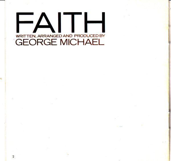 George Michael : Faith (CD, Album, RE)