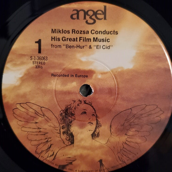 Miklos Rozsa* : Conducts His Great Film Music From Ben-Hur, El Cid, Quo Vadis And King Of Kings (LP, RE)