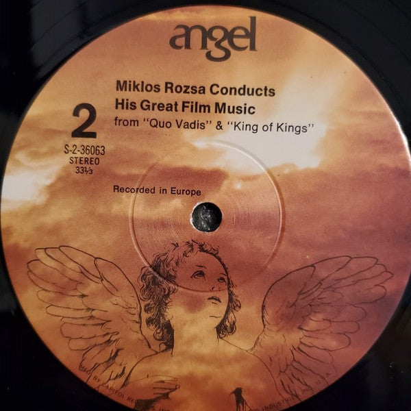 Miklos Rozsa* : Conducts His Great Film Music From Ben-Hur, El Cid, Quo Vadis And King Of Kings (LP, RE)