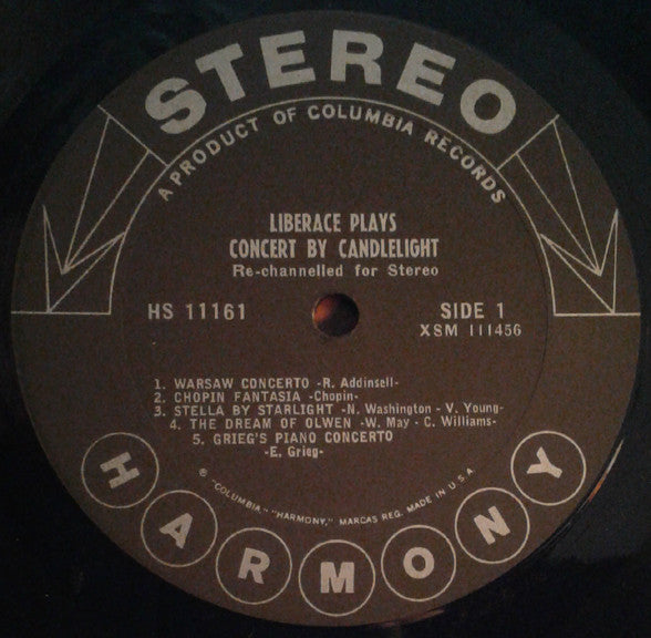 Liberace : Concert By Candlelight (LP, Album)