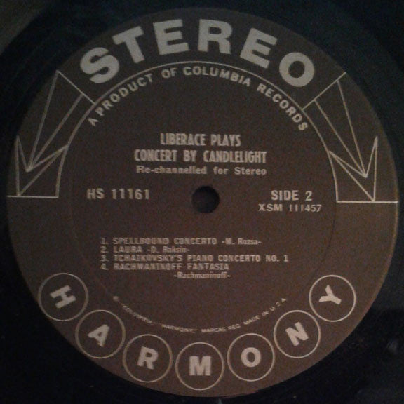 Liberace : Concert By Candlelight (LP, Album)