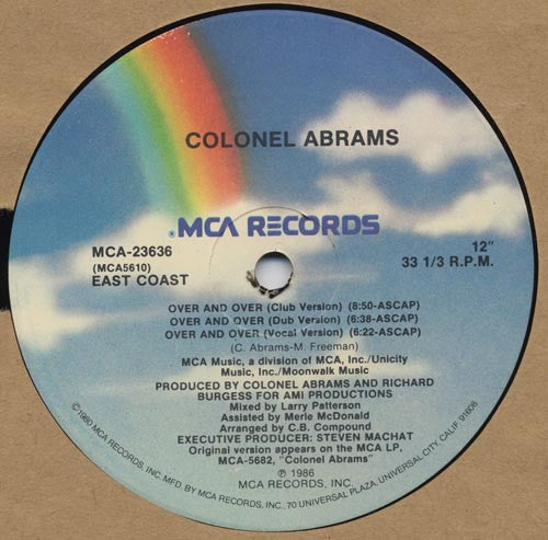 Colonel Abrams : Over And Over (12" Version) (12", Pin)