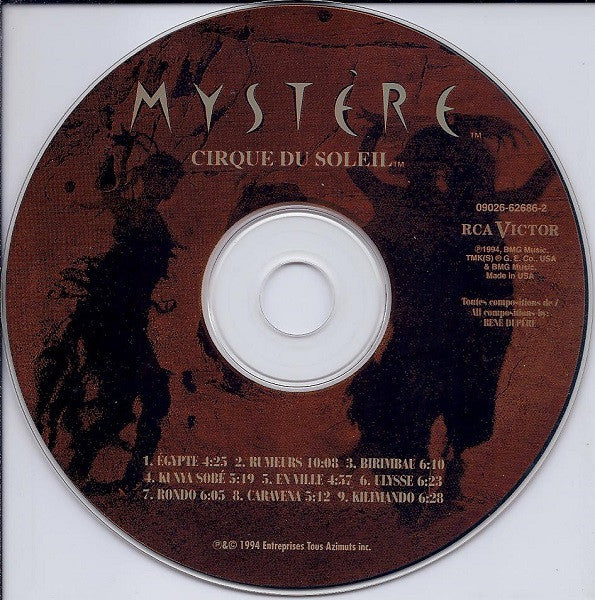 Cirque Du Soleil : Mystère (CD, Album)