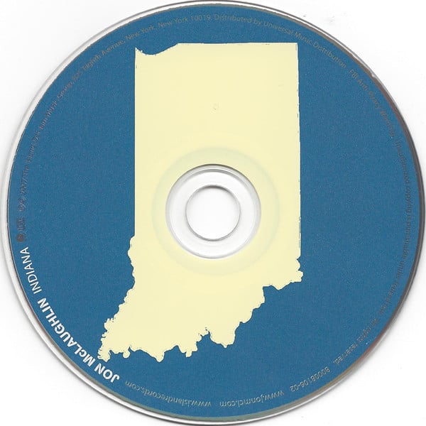 Jon McLaughlin : Indiana (CD, Album)