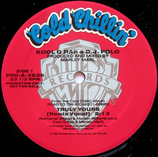 Kool G Rap & D.J. Polo : Truly Yours (Remix) (12", Promo)