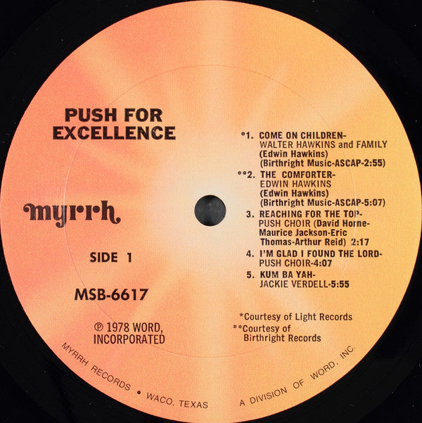 Various : Push For Excellence (LP, Album)