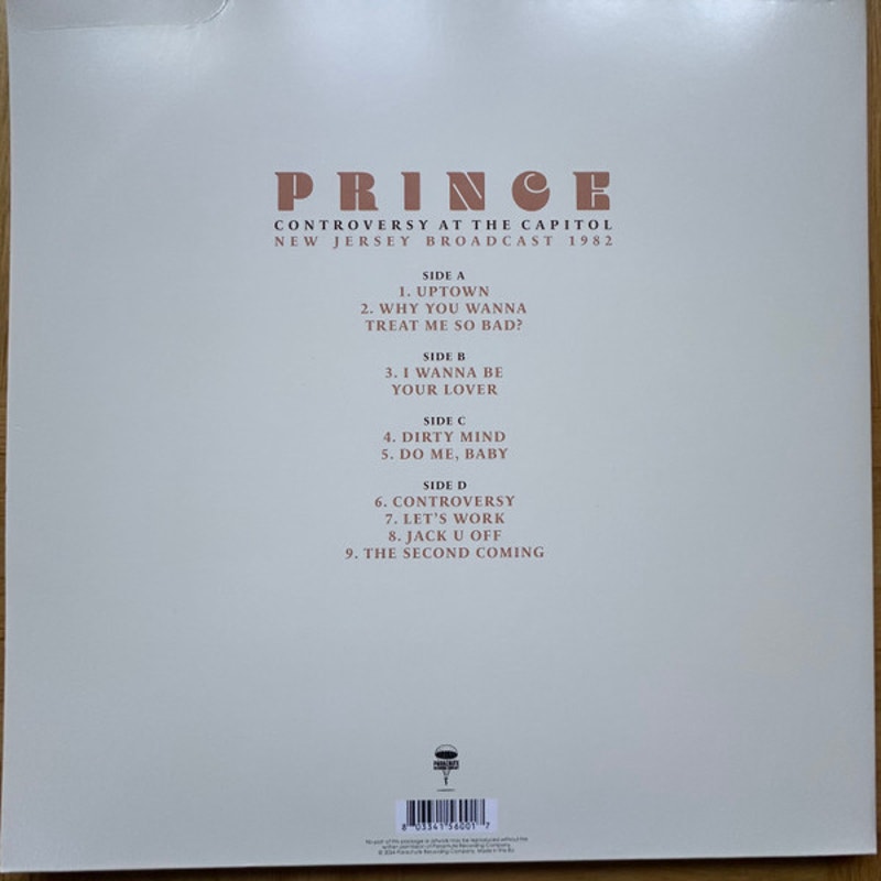 Prince – Controversy At The Capitol (New Jersey Broadcast 1982) (2xLP, Unofficial, Clear)