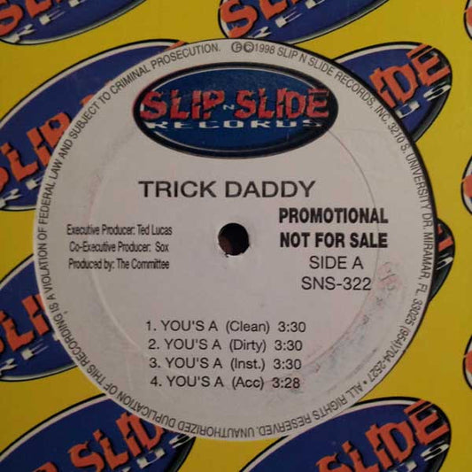 Trick Daddy : You's A / Smoke Out (12", Promo)