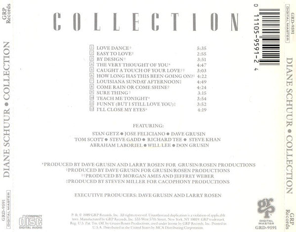 Diane Schuur : Collection (CD, Comp)