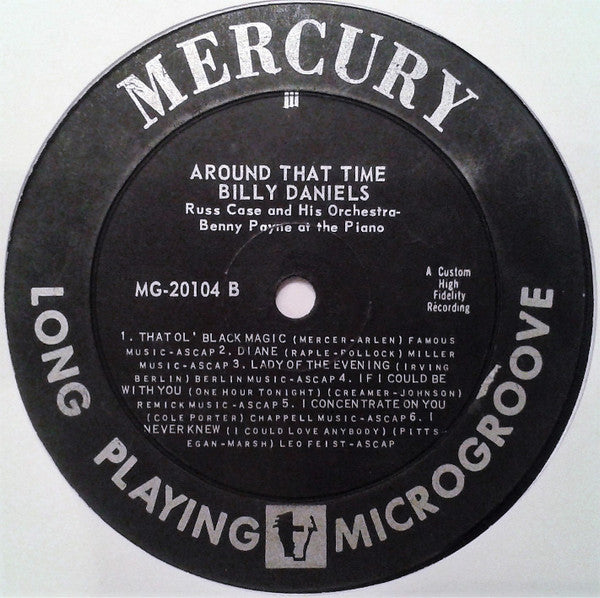 Billy Daniels, Russ Case And His Orchestra : Around That Time... (LP, Album, Mono)