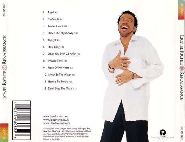 Lionel Richie : Renaissance (CD, Album)