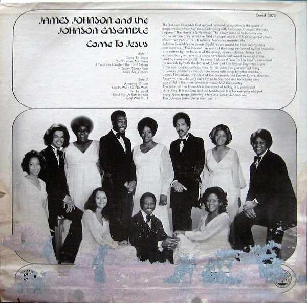 James Johnson* And The Johnson Ensemble : Come To Jesus (LP, Album)