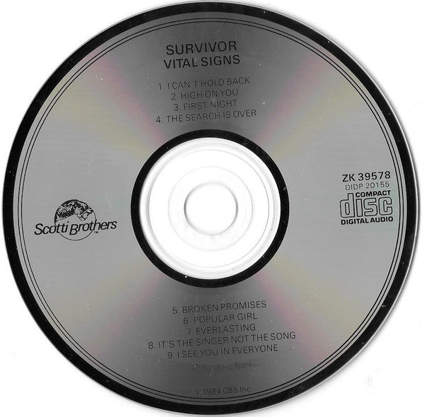 Survivor : Vital Signs (CD, Album)