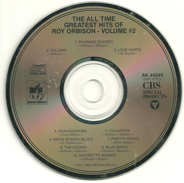 Roy Orbison : The All-Time Greatest Hits Of Roy Orbison - Volume Two (CD, Comp)