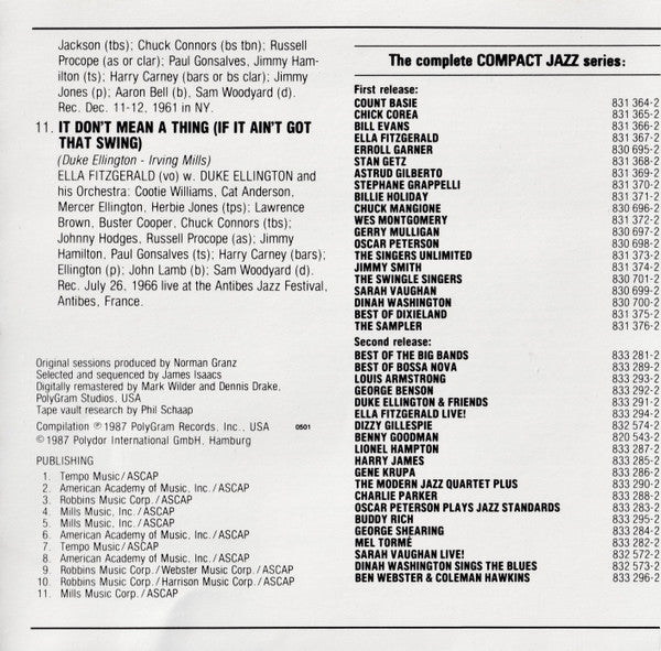 Duke Ellington & Friends : Duke Ellington & Friends (CD, Album, Comp)