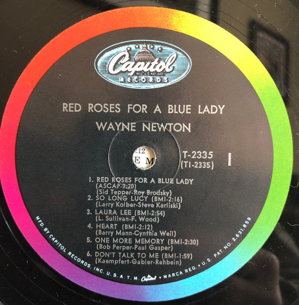 Wayne Newton : Red Roses For A Blue Lady (LP, Album, Mono, Jac)