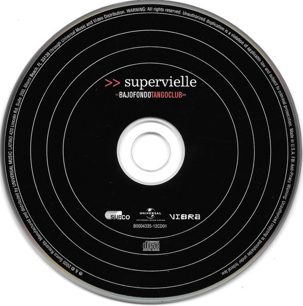 BajofondoTangoClub* Presents Supervielle* : Supervielle (CD, Album, RE + CD, Comp, Enh)