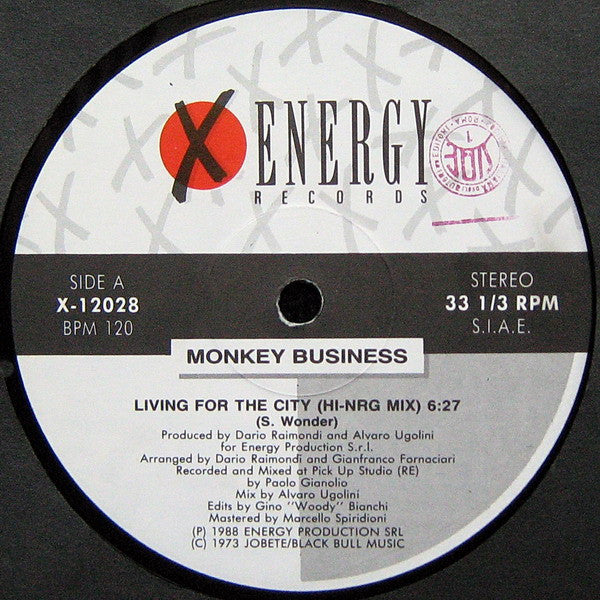 Monkey Business (2) : Living For The City (12")