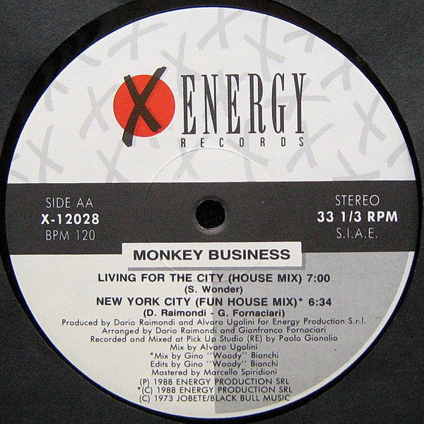 Monkey Business (2) : Living For The City (12")