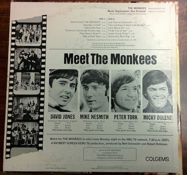 The Monkees : The Monkees (LP, Album, RP, Ind)