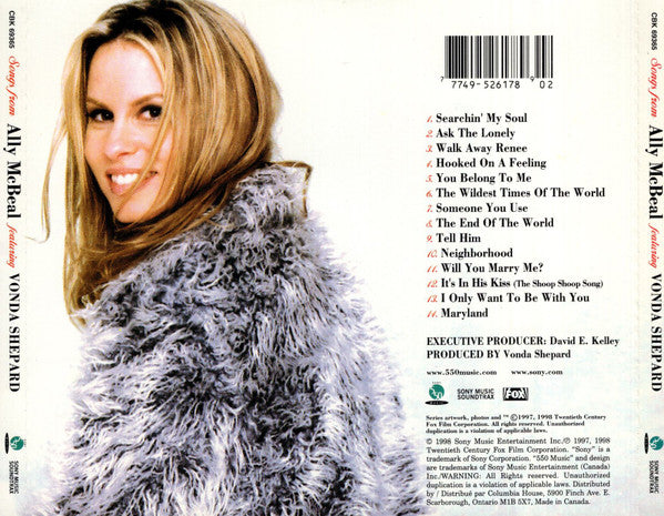 Vonda Shepard : Songs From Ally McBeal (CD, Album, Club)
