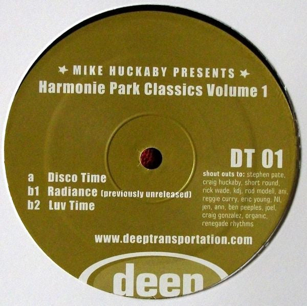 Mike Huckaby : Harmonie Park Classics Volume 1 (12", RE, RM)