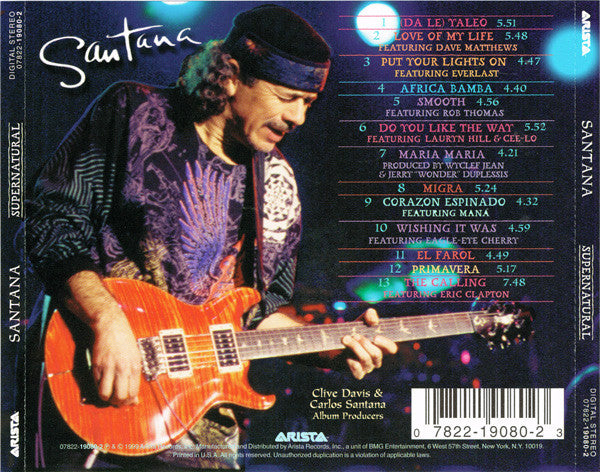 Santana : Supernatural (CD, Album, JVC)