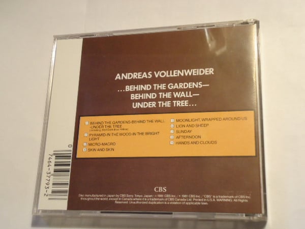 Andreas Vollenweider : ...Behind The Gardens - Behind The Wall - Under The Tree... (CD, Album)