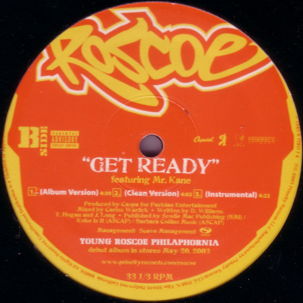 Roscoe : Head To Toe / Get Ready (12", Single)