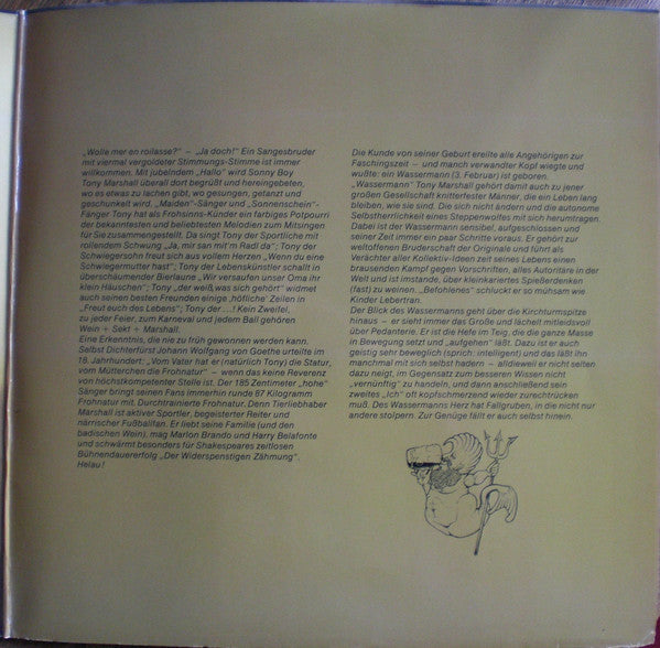 Tony Marshall : Laß Das Mal Den Tony Machen! Tony Marshall Singt 28 Stimmungslieder Non Stop (LP, Album, Far)