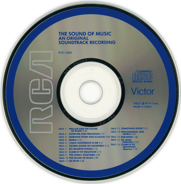 Rodgers and Hammerstein* Starring Julie Andrews - Christopher Plummer Conducted By Irwin Kostal : The Sound Of Music (An Original Soundtrack Recording) (CD, Album, RE, Den)