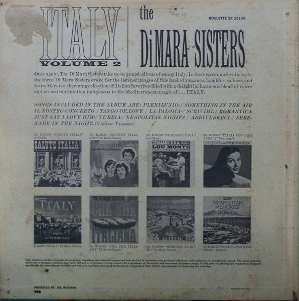 The Di Mara Sisters : Italy Volume 2 (LP, Album, RE)