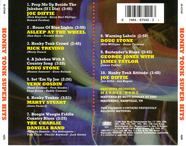 Various : Honky Tonk Super Hits (CD, Comp)