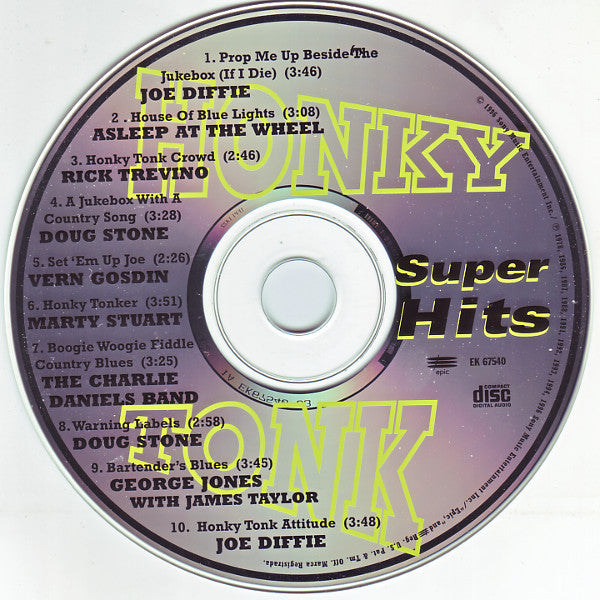 Various : Honky Tonk Super Hits (CD, Comp)
