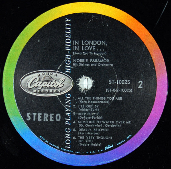 Norrie Paramor His Strings And Orchestra : In London, In Love (LP, RE)