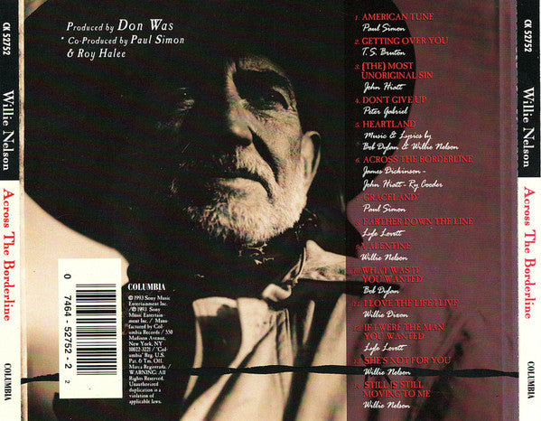 Willie Nelson : Across The Borderline (CD, Album)