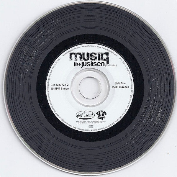 Musiq Soulchild : Juslisen (CD, Album, Red)