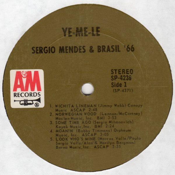 Sergio Mendes & Brasil '66* : Ye-Me-Le (LP, Album)